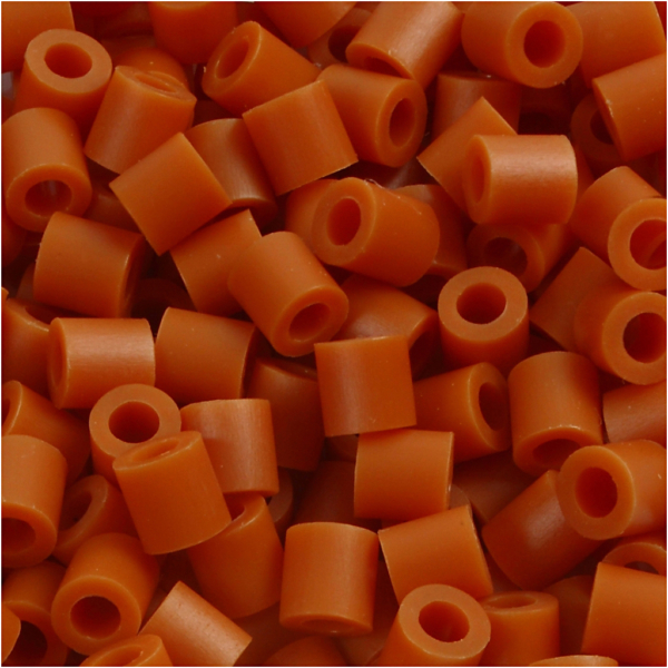 Fotoperlen, Größe 5x5 mm, Lochgröße 2,5 mm, medium, Rotbraun (5), 6000 Stk/ 1 Pck – Bild 3