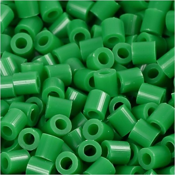 Fotoperlen, Größe 5x5 mm, Lochgröße 2,5 mm, medium, Grün (16), 1100 Stk/ 1 Pck