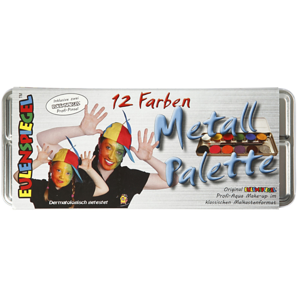 Eulenspiegel Gesichtsschminke, Sortierte Farben, 12 Farbe/ 1 Set – Bild 4