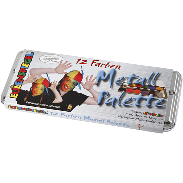 Eulenspiegel Gesichtsschminke, Sortierte Farben, 12 Farbe/ 1 Set – Bild 5