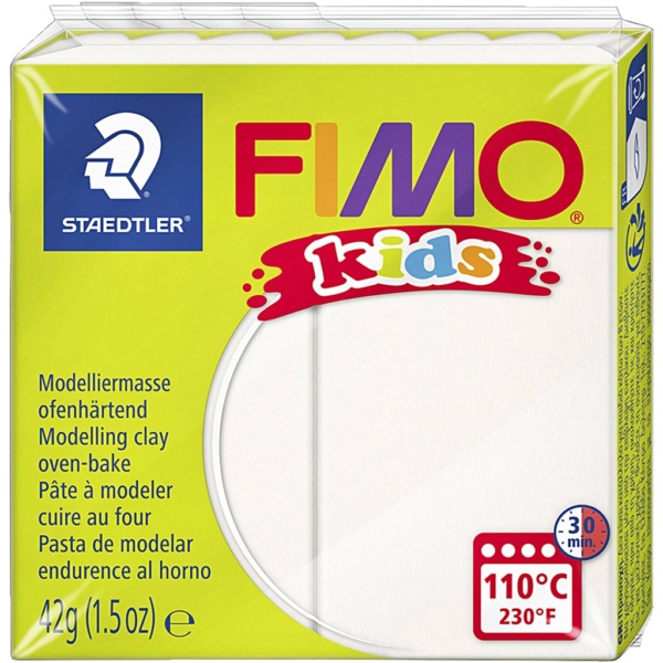 FIMO® Kids Clay, Weiß, 42 g/ 1 Pck