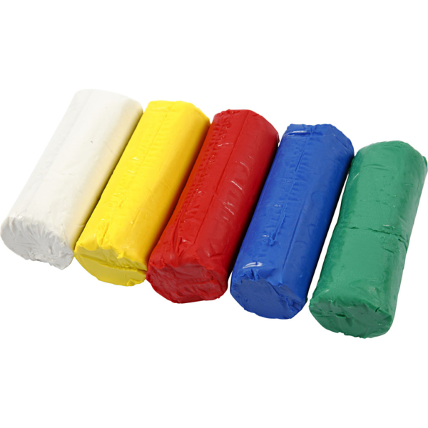 Soft Clay Knetmasse, H 9,5 cm, Sortierte Farben, 400 g/ 1 Eimer – Bild 2