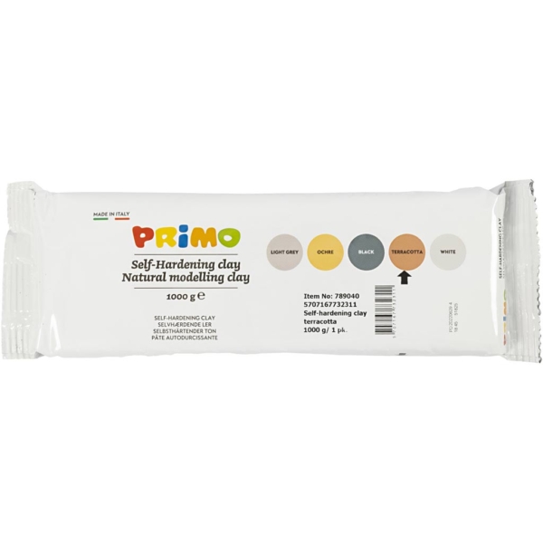 Selbsthärtender Ton, Terrakotta, 1000 g/ 1 Pck – Bild 2