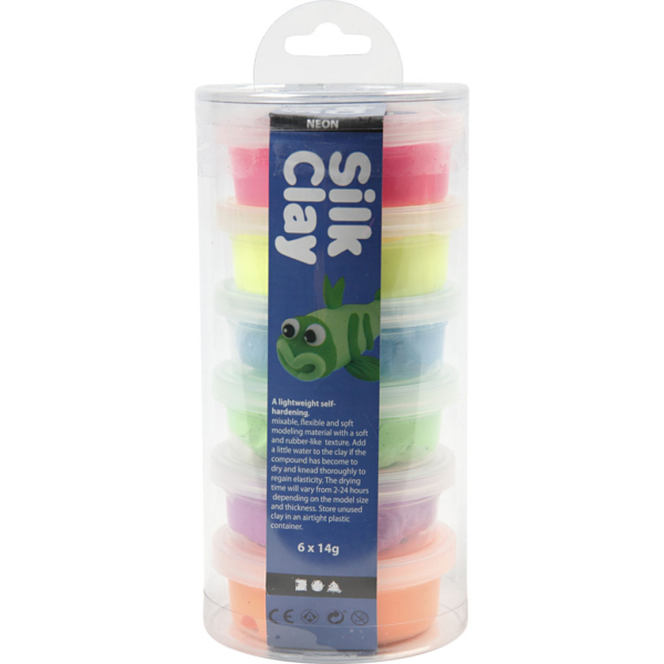 Silk Clay®, Neonfarben, 6x14 g/ 1 Pck – Bild 8