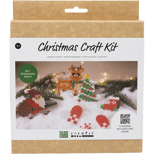 Kreativ Set NABBI BioBeads, Weihnachtsmann, Weihnachtsbaum, Strumpf, Herz und Rentier, 1 Pck – Bild 2