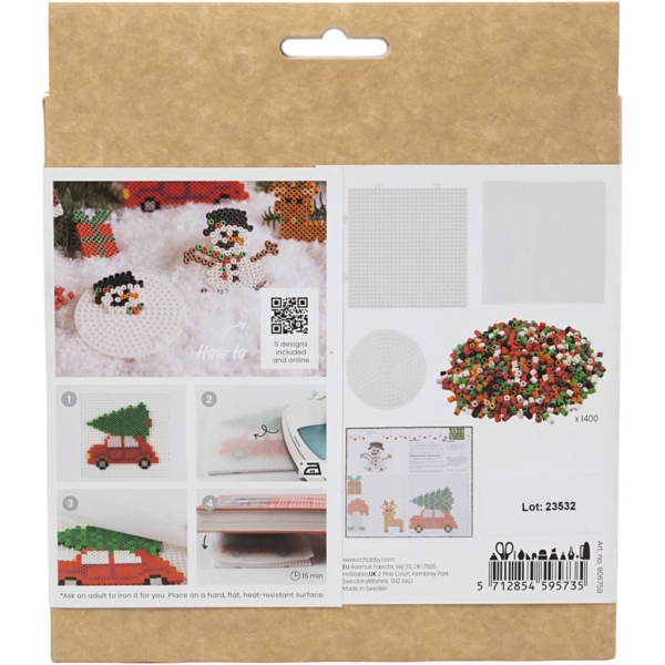Kreativ Set NABBI BioBeads, Weihnachtsauto, Rentier, Schneemann, Wichtel und Geschenk, 1 Pck – Bild 5