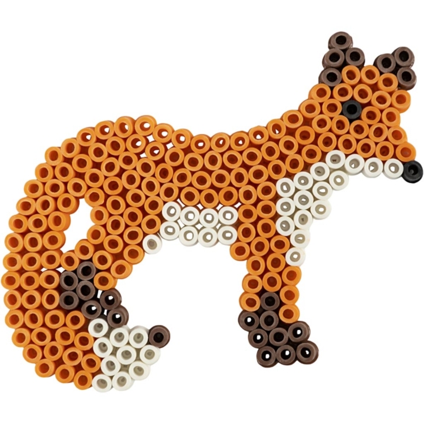 NABBI BioBeads Steckplatte, Fuchs, Größe 9,5x13,4 cm, 1 Stk – Bild 2