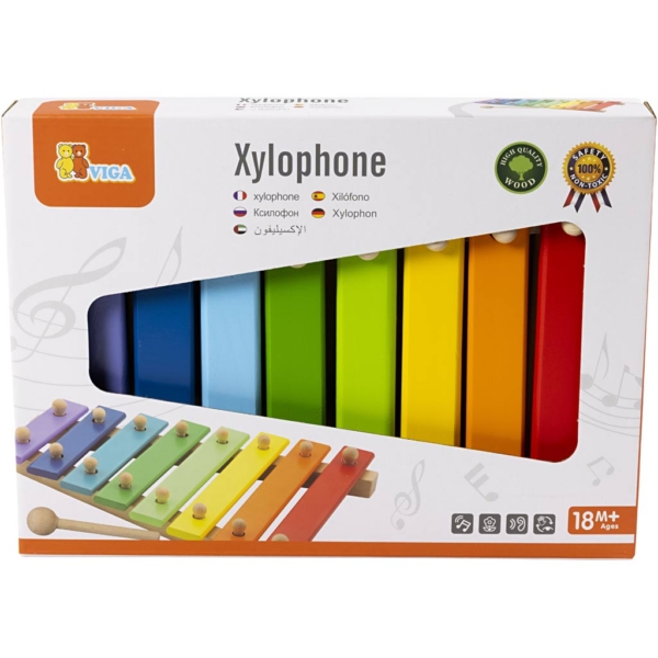 VIGA Xylophon, Größe 31x23x5 cm, 1 Stk – Bild 3