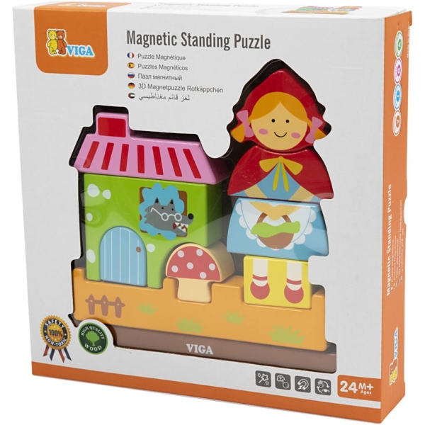 VIGA Magnetisches 3D-Puzzle, Größe 20 cm, 1 Set – Bild 3