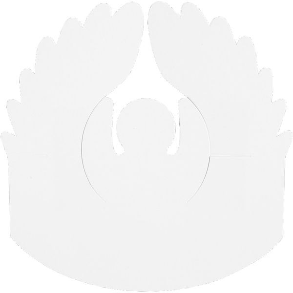 Engel, H 10,5 cm, D 7 cm, 230 g, Weiß, 25 Stk/ 1 Pck – Bild 4