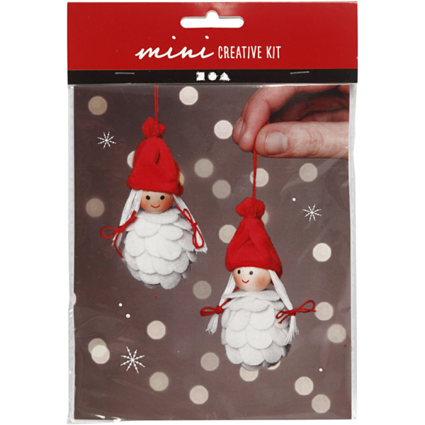 Mini Kreativ Set, Weihnachtsfeen, H 8 cm, 1 Pck – Bild 2