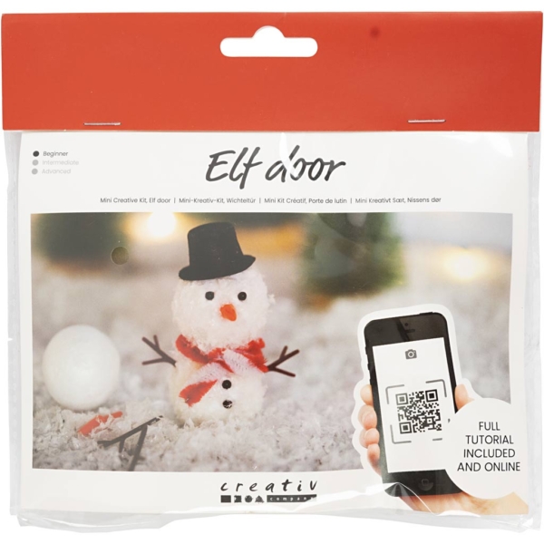 Mini Kreativ Set Wichteltür, Schneemann, 1 Pck – Bild 2