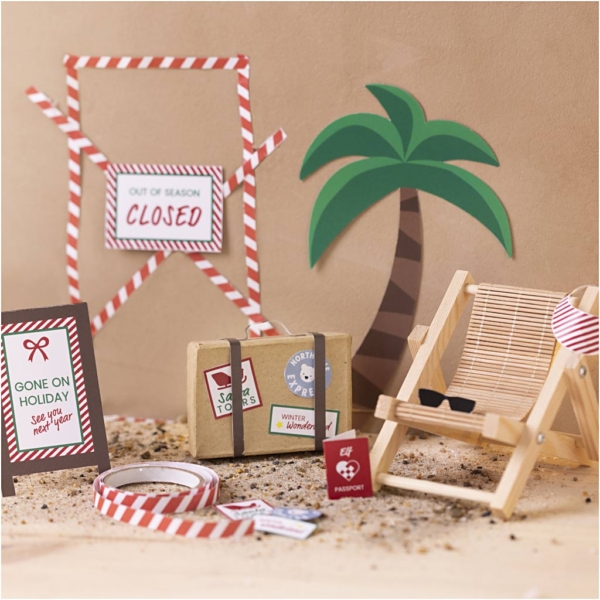 Mini Kreativ Set Wichteltür, Im Urlaub, 1 Pck – Bild 2
