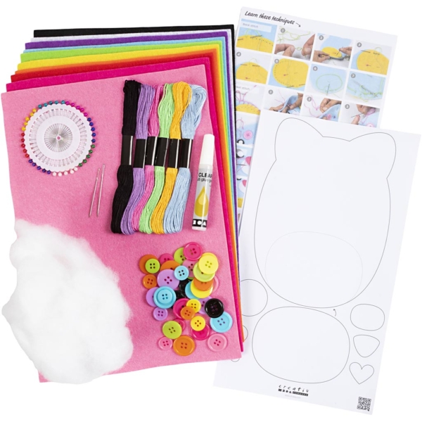 Starter Kreativ Set Nähen, Teddybären, 1 Pck – Bild 5