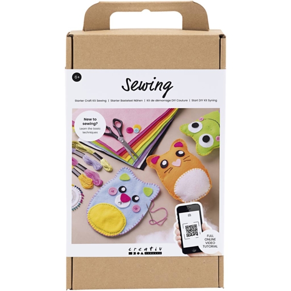 Starter Kreativ Set Nähen, Teddybären, 1 Pck – Bild 2