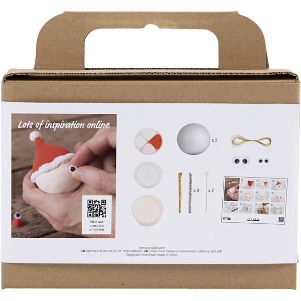 Mini Kreativ Set Weihnachtskugeln, Weihnachtsmann und Engel, 1 Pck – Bild 2