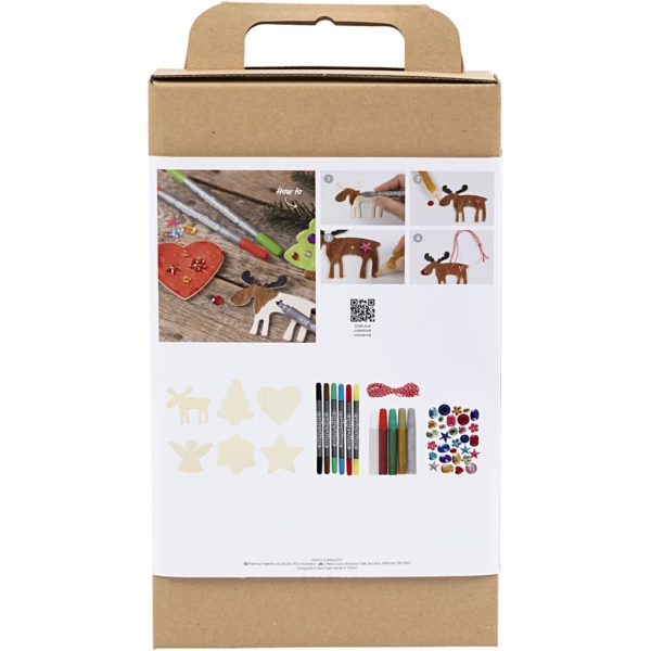 Kreativ Set Weihnachtsschmuck, Ausmalen, 1 Pck – Bild 2