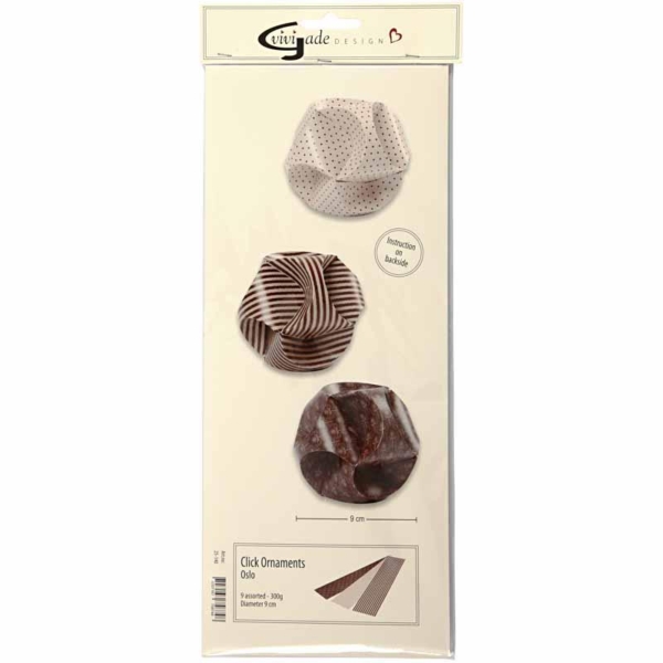 Click Ornaments, D 9 cm, Größe 5,5x28,4 cm, 9 Set/ 1 Pck – Bild 5