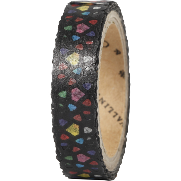 Washi Tape, B 10 mm, 5 m/ 1 Rolle – Bild 2
