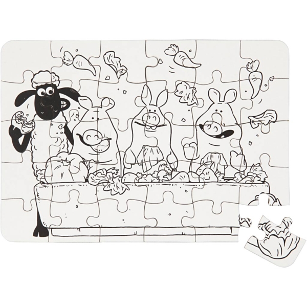 Puzzlespiel, Größe 13x18,3 cm, 2 Stk/ 1 Pck – Bild 3