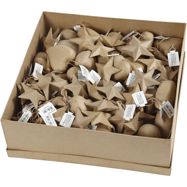 Weihnachtsschmuck - Sortiment, D 8 cm, 80 Stk/ 1 Pck – Bild 3
