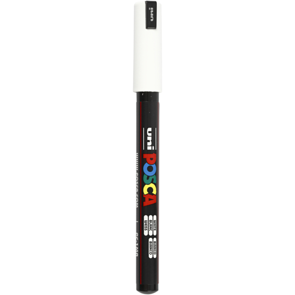 Posca Marker , Nr. PC-1MR, Strichstärke 0,7 mm, Weiß, 1 Stk