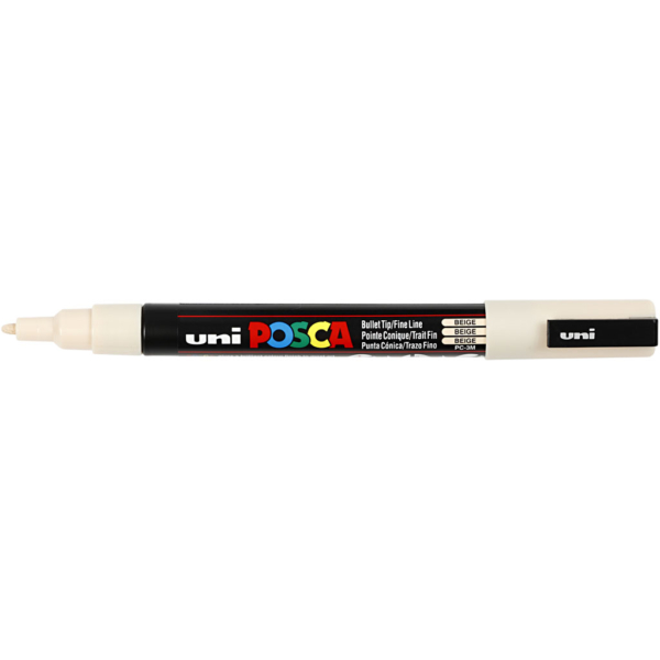 Posca Marker , Nr. PC-3M, Strichstärke 0,9-1,3 mm, Beige, 1 Stk – Bild 3