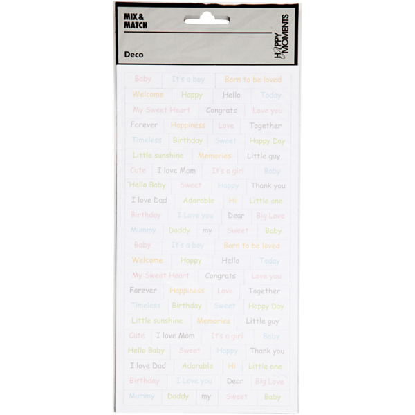 Sticker, Baby, 12x23 cm, 2x84 Stk/ 1 Pck – Bild 2
