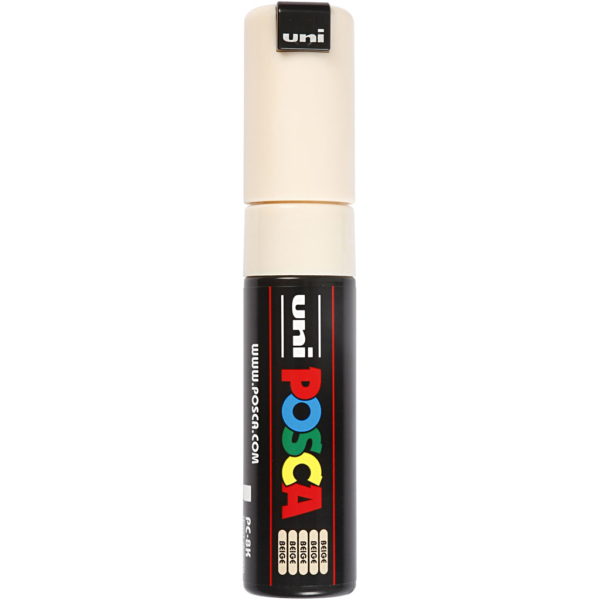 Posca Marker , Nr. PC-8K, Strichstärke 8 mm, Beige, 1 Stk