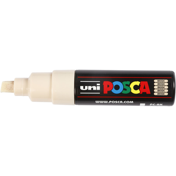 Posca Marker , Nr. PC-8K, Strichstärke 8 mm, Beige, 1 Stk – Bild 2
