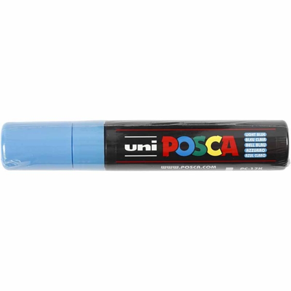 Posca Marker , Nr. PC-17K, Strichstärke 15 mm, Hellblau, 1 Stk – Bild 2