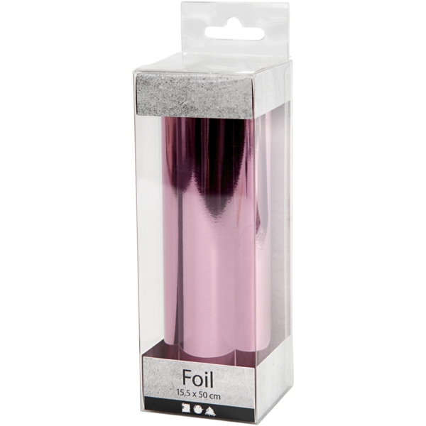 Dekofolie, B 15,5 cm, Dicke 0,02 mm, Pink, 50 cm/ 1 Rolle – Bild 2