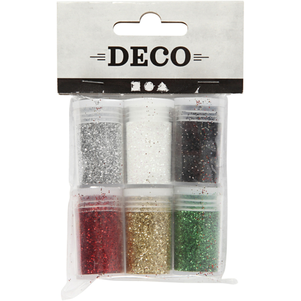 Glitter, Sortierte Farben, 6x5 g/ 1 Pck – Bild 3