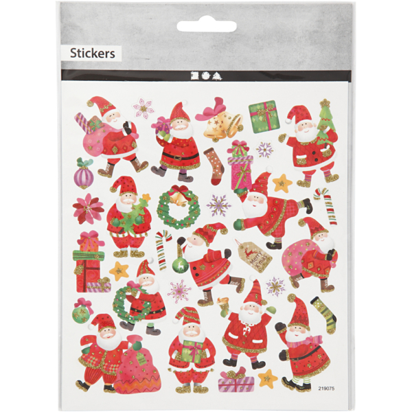 Sticker, Happy Santa Claus, 15x16,5 cm, 1 Bl. – Bild 2
