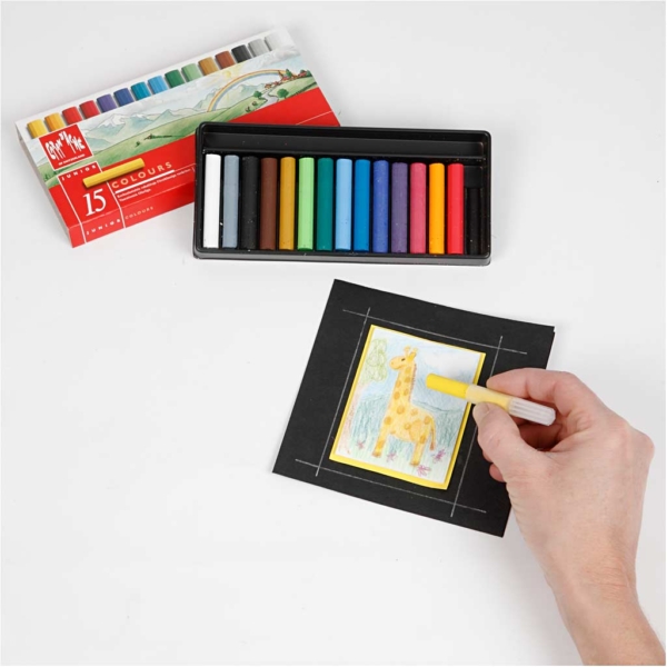 Neocolor I - Ölkreide, Junior, L 5 cm, Dicke 8 mm, Sortierte Farben, 15 Stk/ 1 Pck – Bild 4