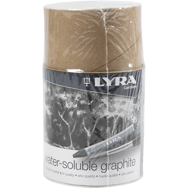 Lyra Grafit-Aquarell-Stifte, L 6,5 cm, 24 Stk/ 1 Pck – Bild 2