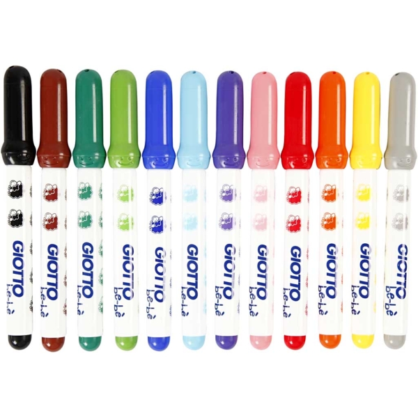 Filzstift, D 5 mm, Strichstärke 1-3 mm, Sortierte Farben, 12 Stk/ 1 Pck – Bild 2