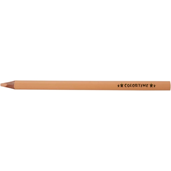 Colortime Buntstifte, L 17,45 cm, Mine 5 mm, JUMBO, Hellbeige, 12 Stk/ 1 Pck – Bild 5