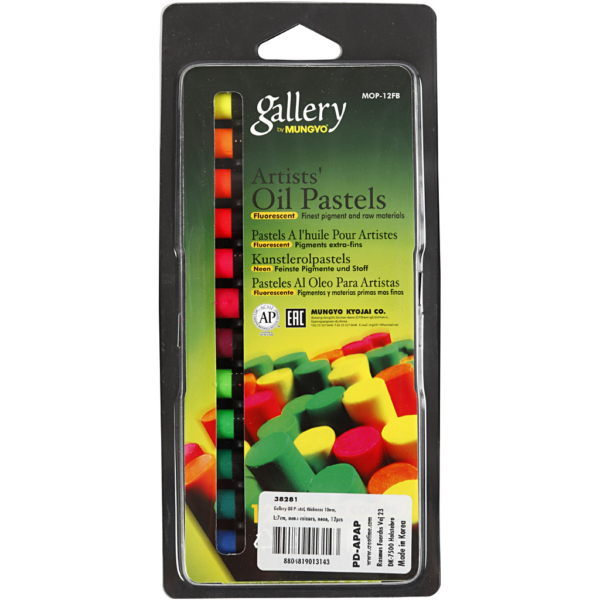 Gallery Ölkreiden, L 7 cm, Dicke 11 mm, Neonfarben, 12 Stk/ 1 Pck – Bild 3