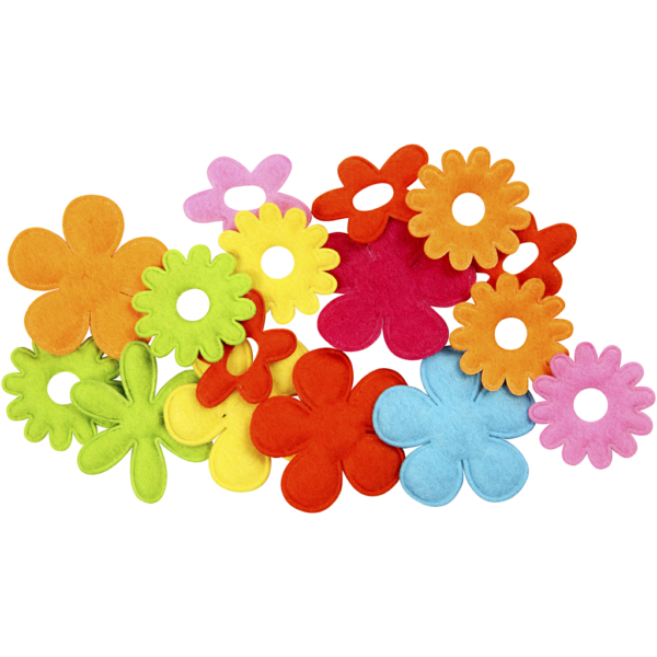 Blumen, Größe 35x45 mm, Dicke 1,2 mm, 135 Stk/ 1 Pck – Bild 2