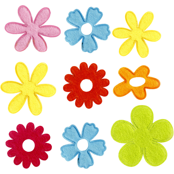 Blumen, Größe 35x45 mm, Dicke 1,2 mm, 135 Stk/ 1 Pck – Bild 5