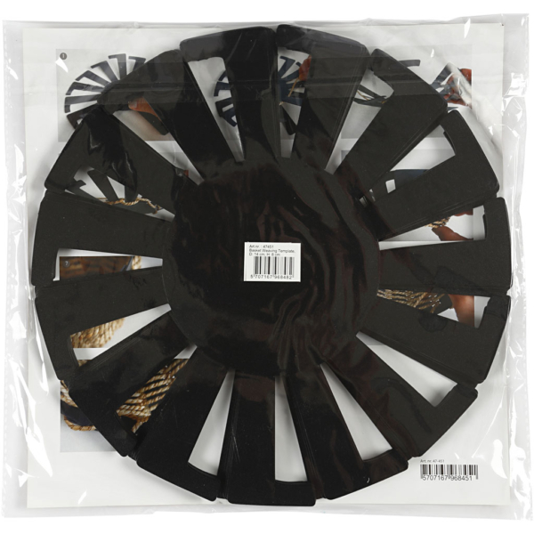 Korbboden-Schablone, H 8 cm, D 14 cm, Schwarz, 10 Stk/ 1 Pck – Bild 3
