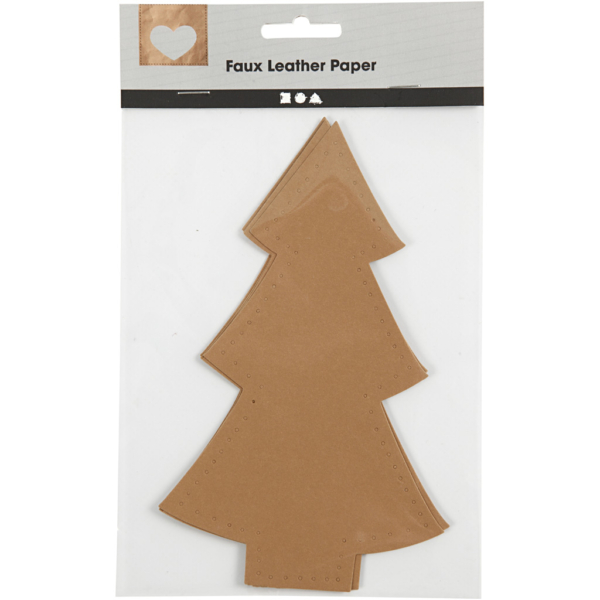 Weihnachtsbaum, H 18 cm, B 11 cm, 350 g, Natur, 4 Stk/ 1 Pck – Bild 2