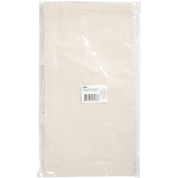 Stofftasche, Größe 39x44x10 cm, 310 g, Hellnatur, 1 Stk – Bild 3