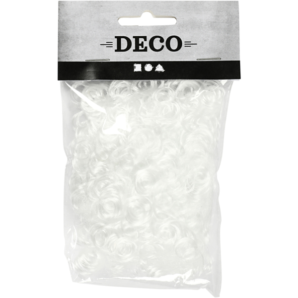 Haarlocken, Weiß, 15 g/ 1 Pck – Bild 2