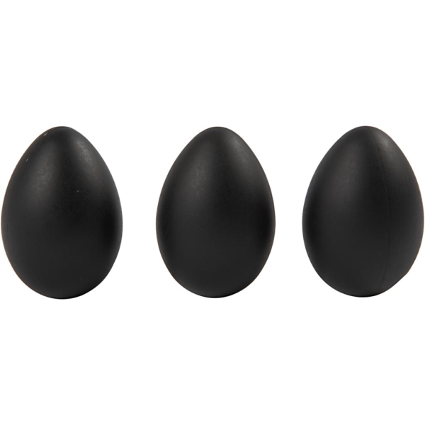 Eier, H 6 cm, Schwarz, 12 Stk/ 1 Pck – Bild 4