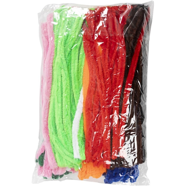 Pfeifenreiniger, L 30 cm, Dicke 15 mm, Sortierte Farben, 200 sort./ 1 Pck – Bild 6