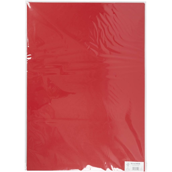 Karton, farbig, 50x70 cm, 270 g, Weihnachtsrot, 10 Bl./ 1 Pck – Bild 2