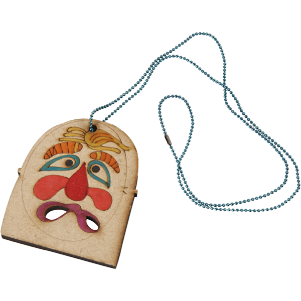 Masken-Anhänger, Größe 5,5-7 cm, Dicke 4 mm, 24 Stk/ 1 Pck – Bild 5