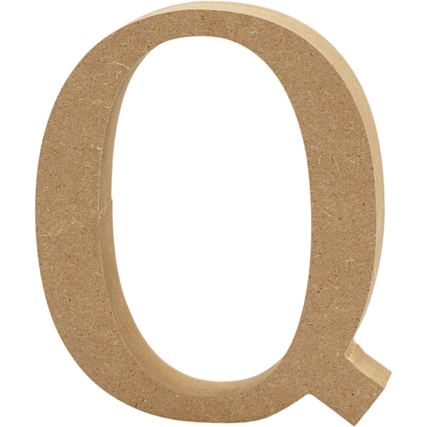 Buchstabe, Q, H 8 cm, Dicke 1,5 cm, 1 Stk – Bild 2